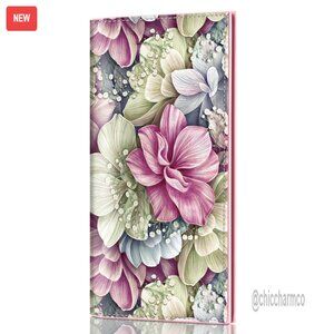 PU Leather Checkbook Cover with Pen Holder, Bi-Fold Design for Men & Women